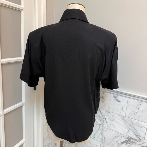 Cache Vtg 80s 90s Statement Leopard Leather Bomber Jacket Embellished Medium - Picture 2 of 6